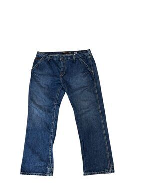 Ariat FR M4 Relaxed Workhorse Boot Cut Jean Men's 40X30 Blue Carpenter